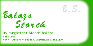 balazs storch business card